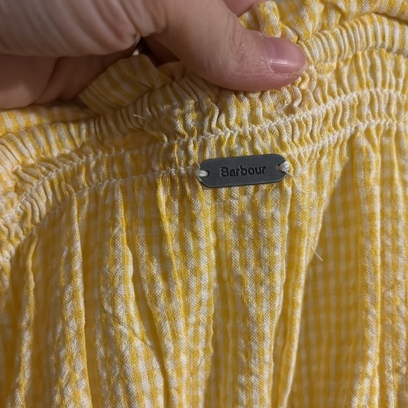 Barbour Yellow Gingham Abbey Dress - Picture 4 of 5